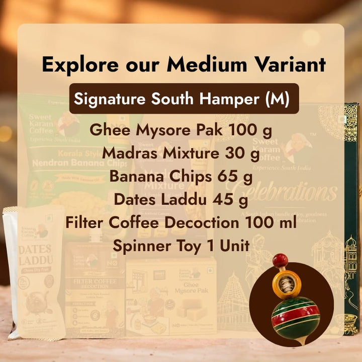 Medium - (2 Sweets 2 Snacks 1 Coffee 1 Merch)