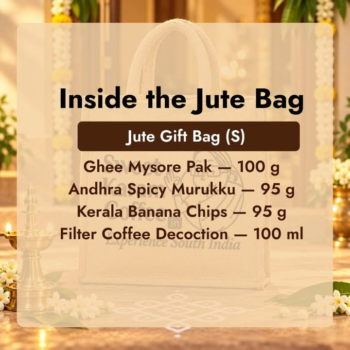 With Thanks – Jute Gift Bag (S) - Sweet Karam Coffee