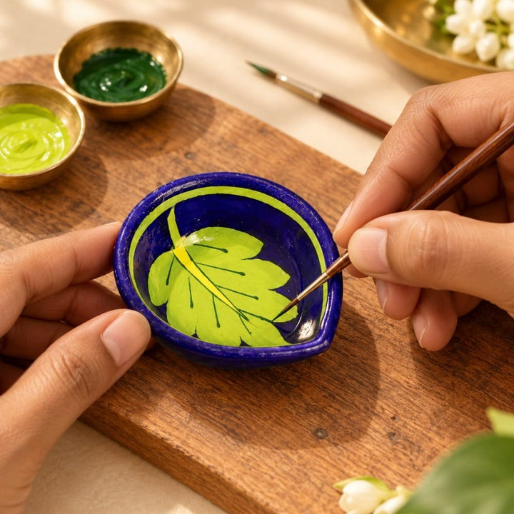 Handcrafted Diyas - Sweet Karam Coffee