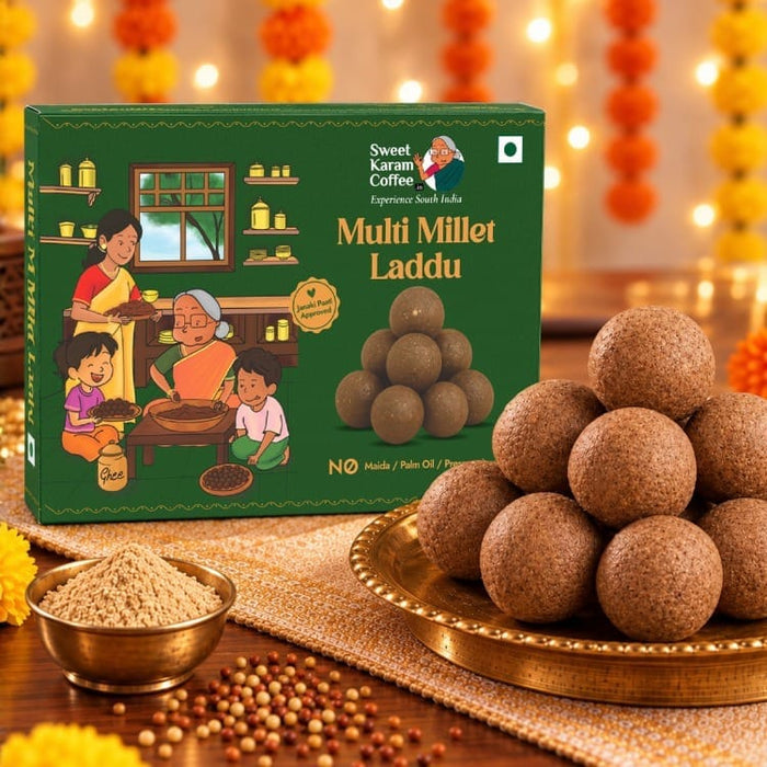 Multi Millet Laddu - Sweet Karam Coffee
