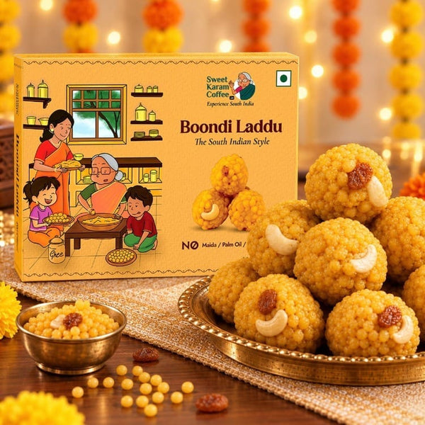 Boondi Laddu - Sweet Karam Coffee