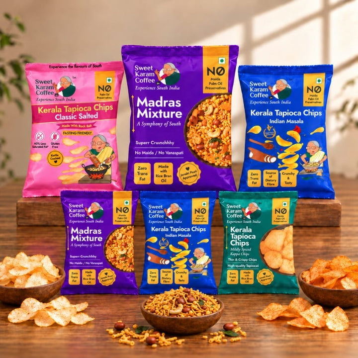 South Indian Crunch Mini Combo - Sweet Karam Coffee