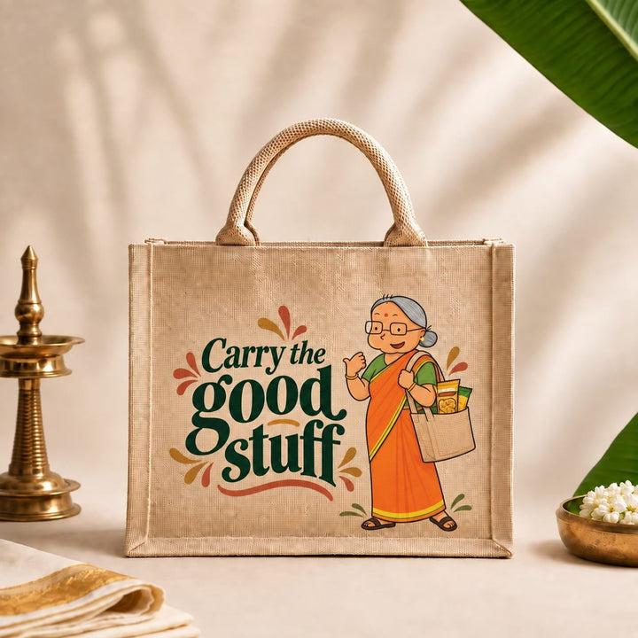 Paati Jute Bag - Sweet Karam Coffee