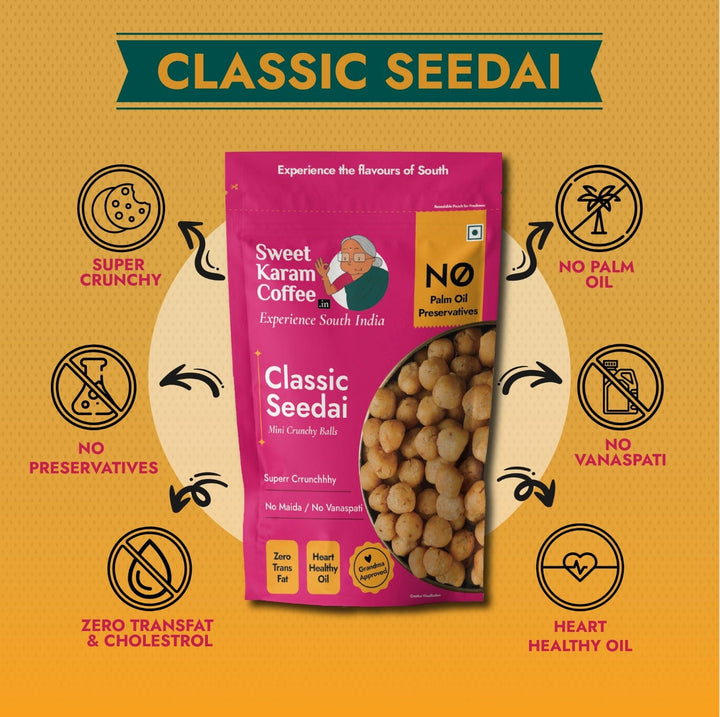 Classic Seedai (Mini Crunchy Balls)  - Free Shipping Across India