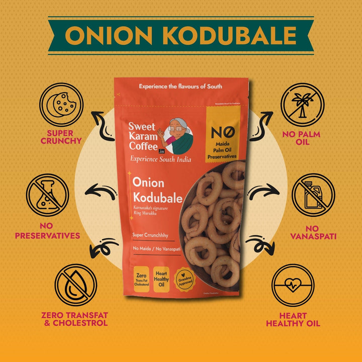 Onion Kodubale (Ring Murukku)  - Free Shipping Across India