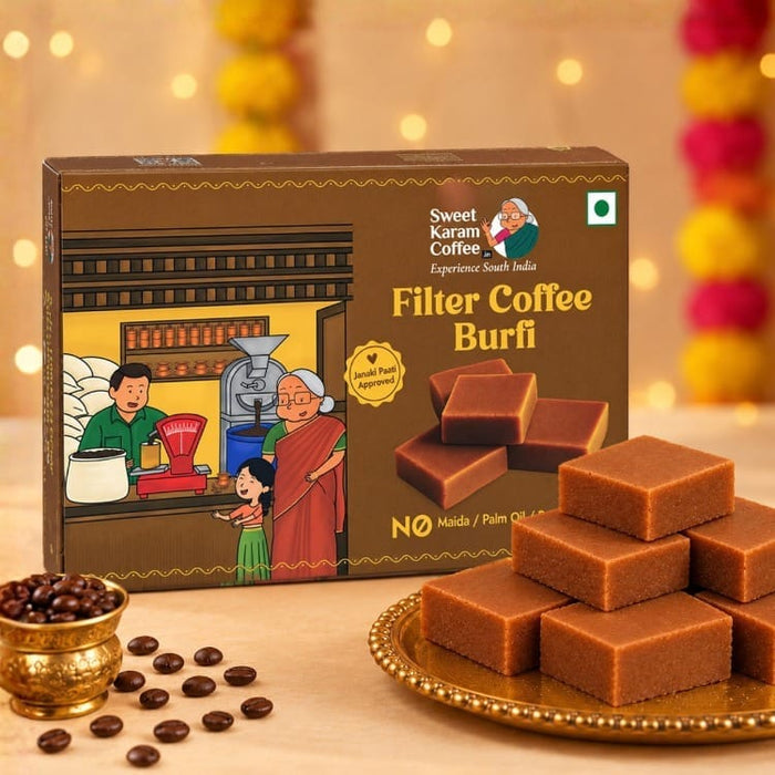 Filter Coffee Burfi - Sweet Karam Coffee