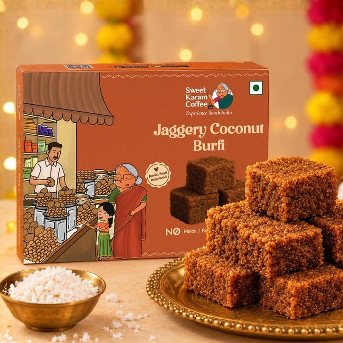 Jaggery Coconut Burfi – Modak Filling - Sweet Karam Coffee