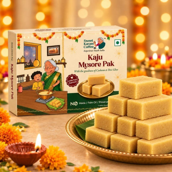Kaju Mysorepak (🔥Limited Festive Drop) - Sweet Karam Coffee