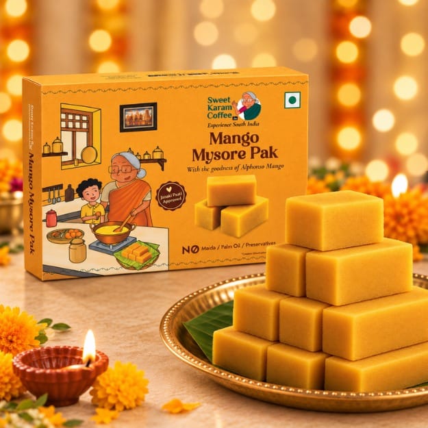 Mango Mysorepak - Sweet Karam Coffee