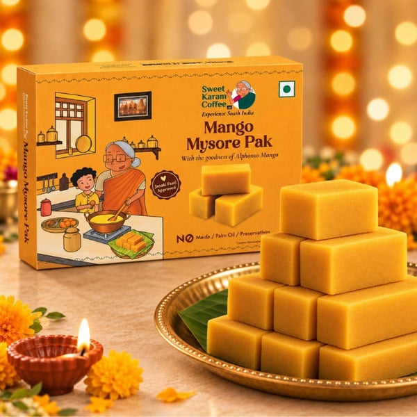Mango Mysorepak - Sweet Karam Coffee