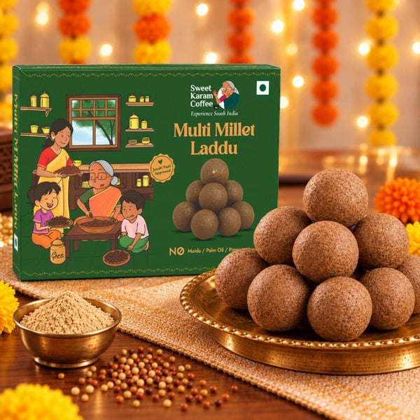 Multi Millet Laddu - Sweet Karam Coffee